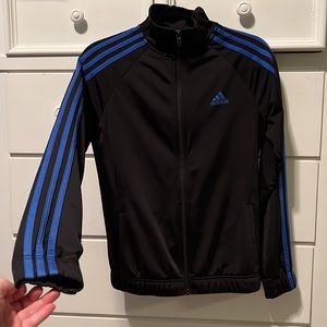 ADIDAS Blue Stripe Athletic Jacket